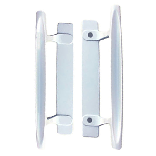 Dished Style, Interior & Exterior Pull Sliding Door- White