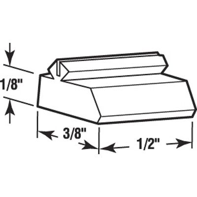 Guide (Top or Bottom) - Sliding Windows, Glides / Guides - Nylon - Guide (Top or Bottom) - Sliding Windows, Glides / Guides - Nylon