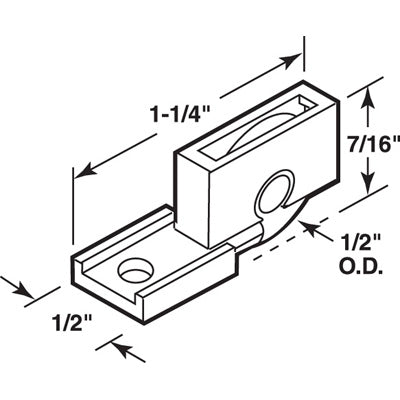 Roller Assembly (Flat) - Sliding Windows, Nylon - Roller Assembly (Flat) - Sliding Windows, Nylon