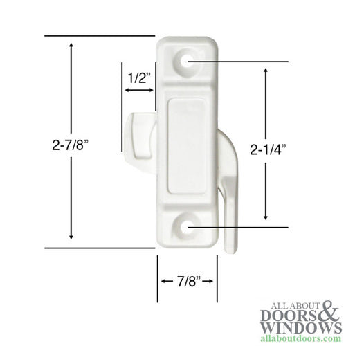 Composite Sweep Latch, 2-1/4 Holes, 7/16