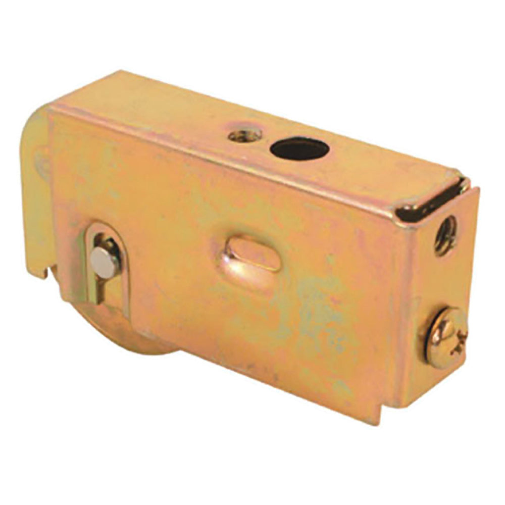 Sliding Door Roller 1.5 Inch Steel Roller With Plain Back Metal Housing - Sliding Door Roller 1.5 Inch Steel Roller With Plain Back Metal Housing