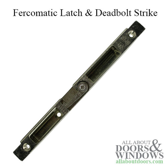 Fercomatic Latch & Deadbolt Strike, profile notching, Square Ends, Left