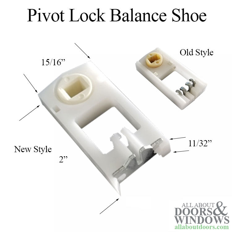 Pivot Lock Balance Shoe, 31/32 x 2 x 11/32, Small Tilt block - Pivot Lock Balance Shoe, 31/32 x 2 x 11/32, Small Tilt block