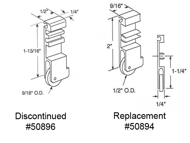 Roller Assembly (Flat) - Sliding Windows, Vertical Rail - Aluminum / Brass - Discontinued - Roller Assembly (Flat) - Sliding Windows, Vertical Rail - Aluminum / Brass - Discontinued