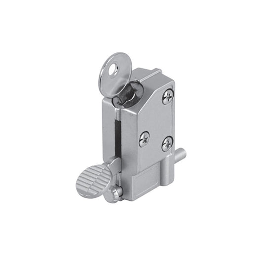 Patio Door Step-On Keyed Lock for Inside or Outside