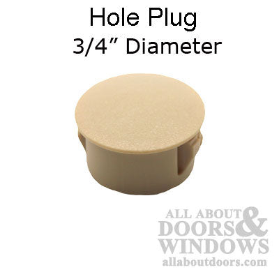 Peachtree Adjustment Hole Plug, Sliding glass doors - Beige - Peachtree Adjustment Hole Plug, Sliding glass doors - Beige