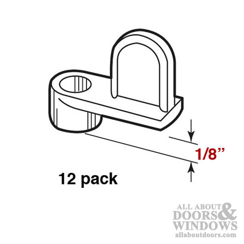 SCREEN CLIP, Zinc, 1/8” Offset - 12 Pack - SCREEN CLIP, Zinc, 1/8” Offset - 12 Pack