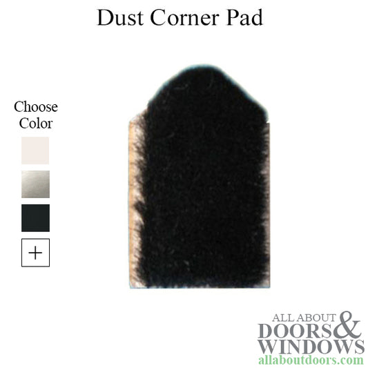 Dust / Corner Pad, 1-5/8 x 1-5/8, Adhesive Back - Brown