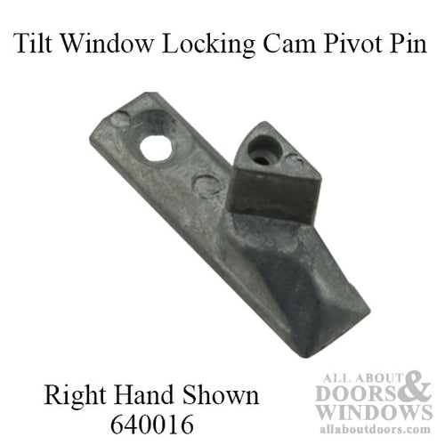 Tilt Window Cam Pivot Pin, Zinc, Right Hand - Mill Finish - Tilt Window Cam Pivot Pin, Zinc, Right Hand - Mill Finish