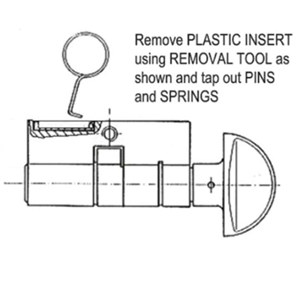 CES Cylinder Plug, Plastic Cap - Gray - CES Cylinder Plug, Plastic Cap - Gray