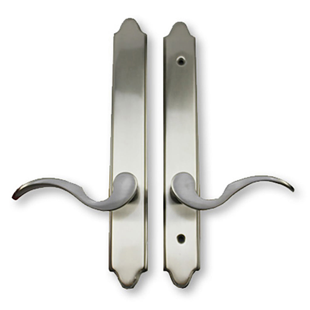 Emtek Dummy Pair Concord Style Cortina Lever, Left Handed - Satin Nickel - Emtek Dummy Pair Concord Style Cortina Lever, Left Handed - Satin Nickel