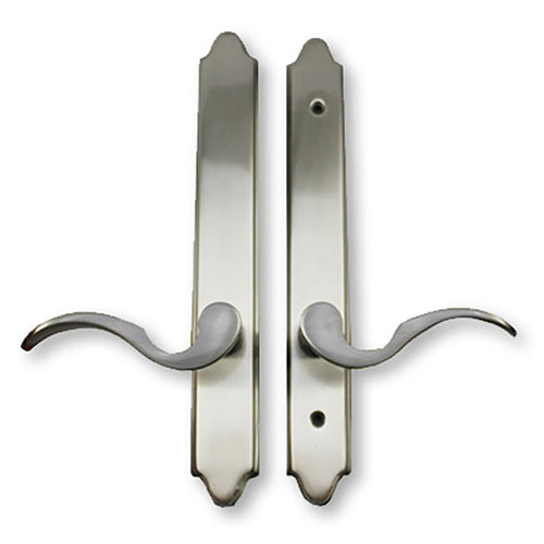 Emtek Dummy Pair Concord Style Cortina Lever, Left Handed - Satin Nickel - Emtek Dummy Pair Concord Style Cortina Lever, Left Handed - Satin Nickel