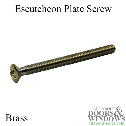 Screw / Bolt  for Escutcheon Plates - Brass