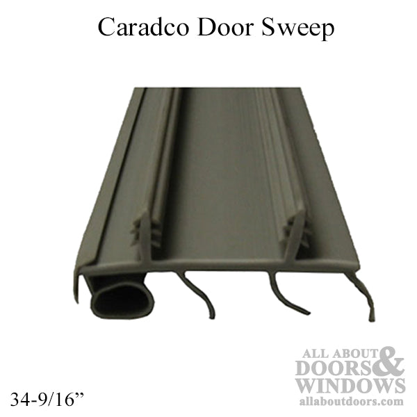 Caradco Door Sweep 2 Kerf with Bulb and 3 Fins 34-9/16