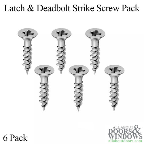 Screws For Latch and Deadbolt Strike - Dark Bronze PC - Screws For Latch and Deadbolt Strike - Dark Bronze PC