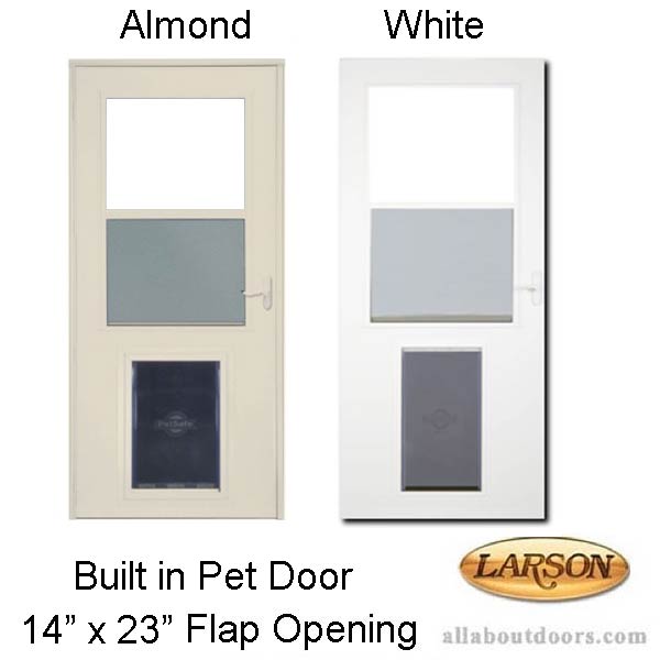 Larson Built in Pet Door, 14 x 23 Flap Opening, Storm Door - Larson Built in Pet Door, 14 x 23 Flap Opening, Storm Door