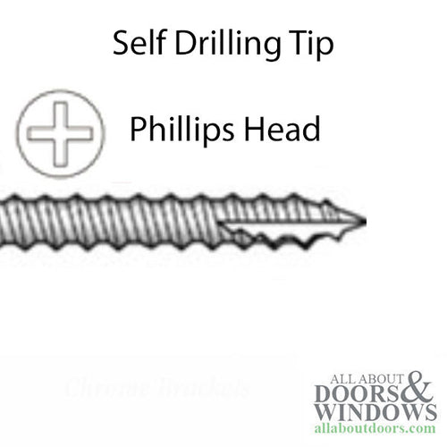 6x1-1/4 Flat Head Phillips Self Drilling Screw - 25 Pack - 6x1-1/4 Flat Head Phillips Self Drilling Screw - 25 Pack