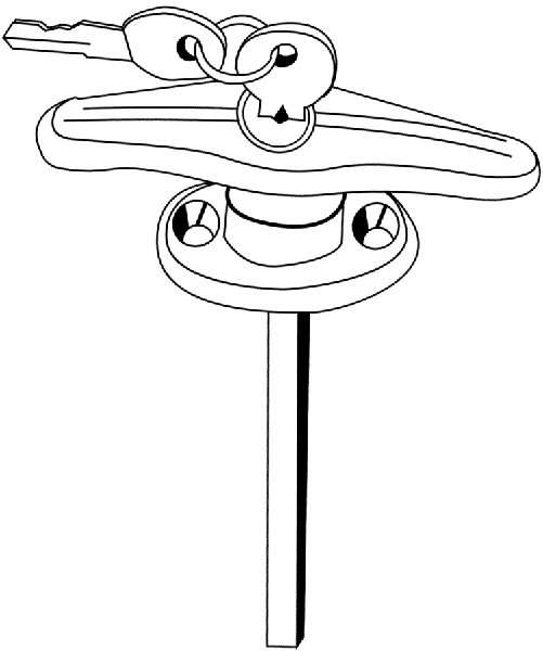 T-Handle - Chrome - 2 In Shaft - T-Handle - Chrome - 2 In Shaft
