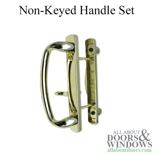 Non-Keyed Handle set 3-15/16 H.C. - Decorative - Polished Brass - Non-Keyed Handle set 3-15/16 H.C. - Decorative - Polished Brass