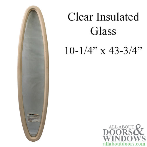 Oval, Clear Insulated Glass 8-1/4