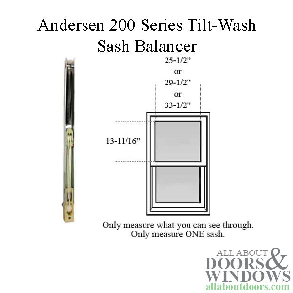 Andersen 200 Series Tilt-Wash Double Hung Sash Balancer - M630 - Andersen 200 Series Tilt-Wash Double Hung Sash Balancer - M630