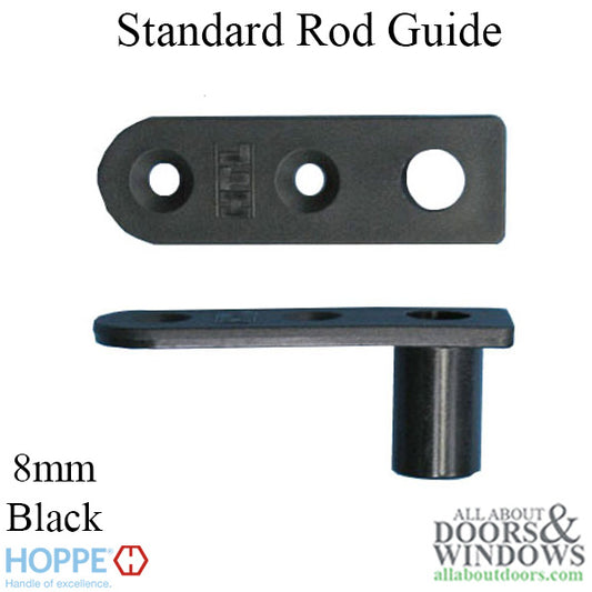 Hoppe Multipoint Flushbolt Rod Guide Standard 8mm Black