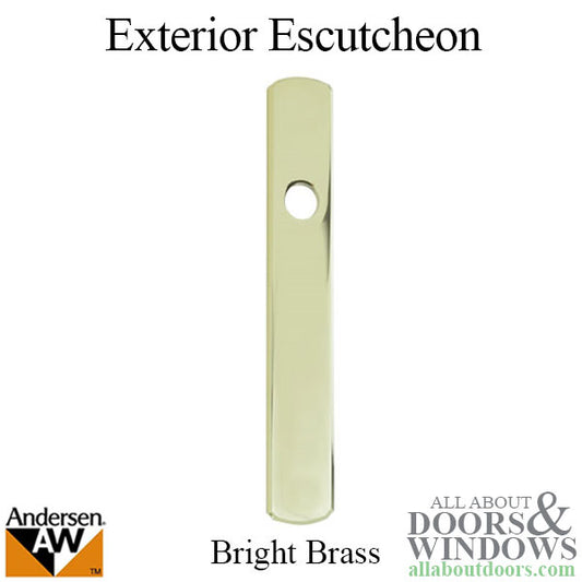 Escutcheon Plate, Passive Exterior, Andersen - HP Brass