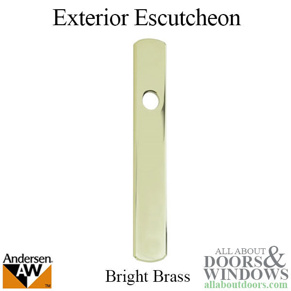 Escutcheon Plate, Passive Exterior, Andersen - HP Brass - Escutcheon Plate, Passive Exterior, Andersen - HP Brass