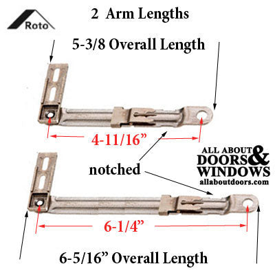 Roto 6-5/16 Roto-Dyad Connecting Arm Bracket - Notched - Roto 6-5/16 Roto-Dyad Connecting Arm Bracket - Notched