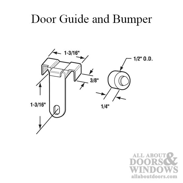 Guide & Bumper, Sliding MIrror Door - Guide & Bumper, Sliding MIrror Door