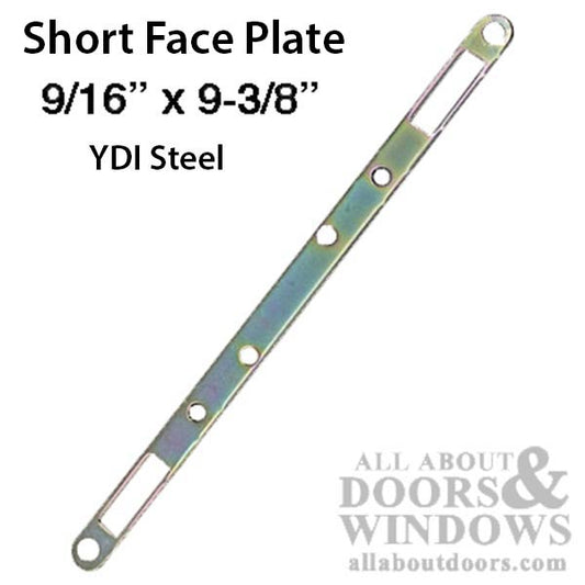 Short Trim Face Plate for 2-Point Mortise Lock 9/16"x 9-3/8"