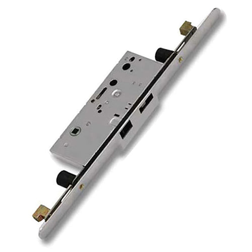 Passive Lock for Concealed Rod 70/92 , Left Hand, Radius Faceplate Attached - Passive Lock for Concealed Rod 70/92 , Left Hand, Radius Faceplate Attached
