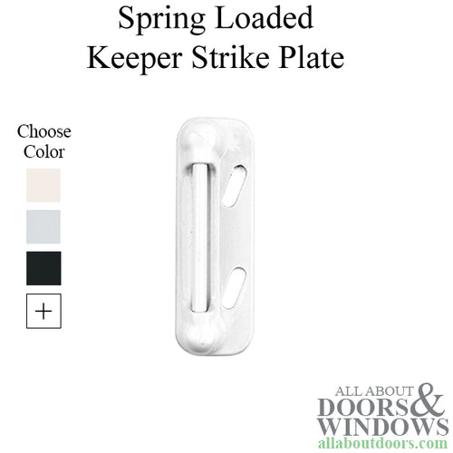 Spring Loaded Strike Plate Keeper for Storm Doors - Spring Loaded Strike Plate Keeper for Storm Doors