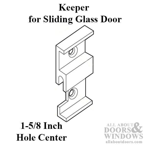 Keeper - Sliding Patio Door, Extruded Aluminum - Aluminum - Keeper - Sliding Patio Door, Extruded Aluminum - Aluminum