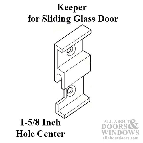 Keeper - Sliding Patio Door, Extruded Aluminum - Aluminum - Keeper - Sliding Patio Door, Extruded Aluminum - Aluminum