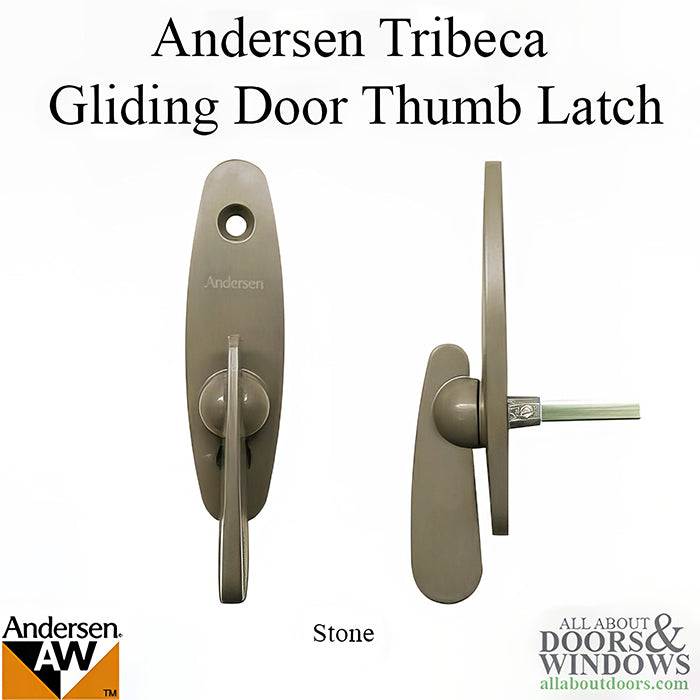 Andersen New Style Tribeca Series Interior Thumb Latch for 2 Panel Gliding Door - Stone - Andersen New Style Tribeca Series Interior Thumb Latch for 2 Panel Gliding Door - Stone