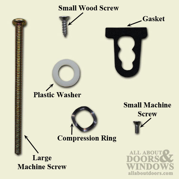 Pella Sliding Door Handle Screw Package 3-1/4 Inch 5/16 Inch Machine Screws - Pella Sliding Door Handle Screw Package 3-1/4 Inch 5/16 Inch Machine Screws