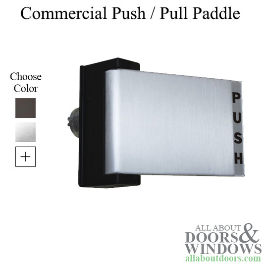 Commercial Doors Push / Pull  Exit Paddle, Right Hand - reversible