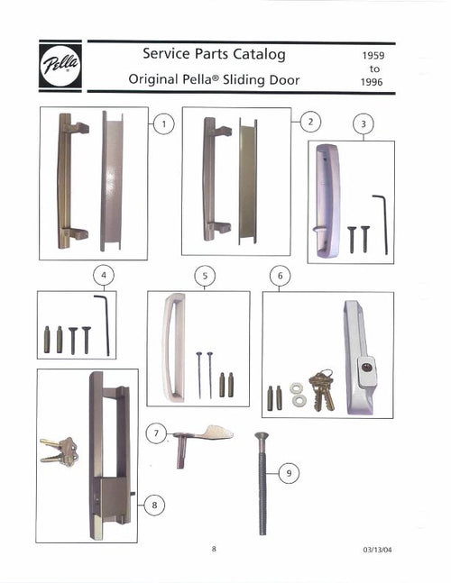 Pella Lever Lock For Pella Sliding Doors Right Handed Thumb Latch Copperite - Pella Lever Lock For Pella Sliding Doors Right Handed Thumb Latch Copperite