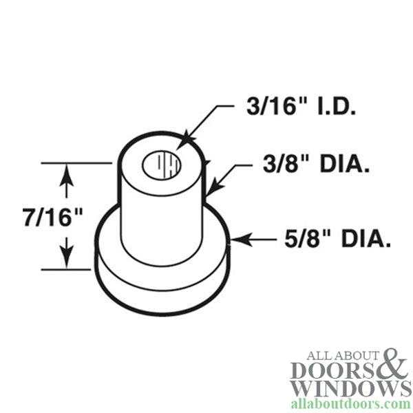 Pin Cap / Guide, 3/16 I.D., Nylon Replacement -  Each - Pin Cap / Guide, 3/16 I.D., Nylon Replacement -  Each