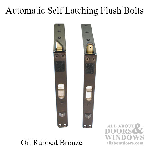 Automatic, Self Latching Flush bolts, Wood Doors - Bronze - Automatic, Self Latching Flush bolts, Wood Doors - Bronze