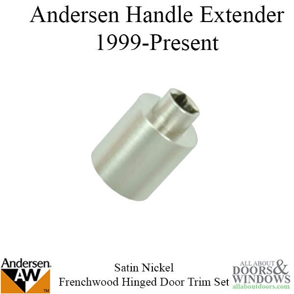 Handle extender for Andersen Frenchwood Handle Sets - Satin Nickel - Handle extender for Andersen Frenchwood Handle Sets - Satin Nickel