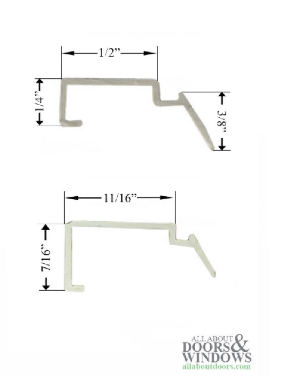 Rigid Vinyl Glazing Bead  6 line Shape, 1/2 x 1/4 - Rigid Vinyl Glazing Bead  6 line Shape, 1/2 x 1/4