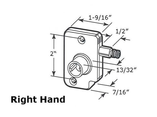Operator for Awning or Jalousie Louver Torque 2 Inch Right Hand - Operator for Awning or Jalousie Louver Torque 2 Inch Right Hand