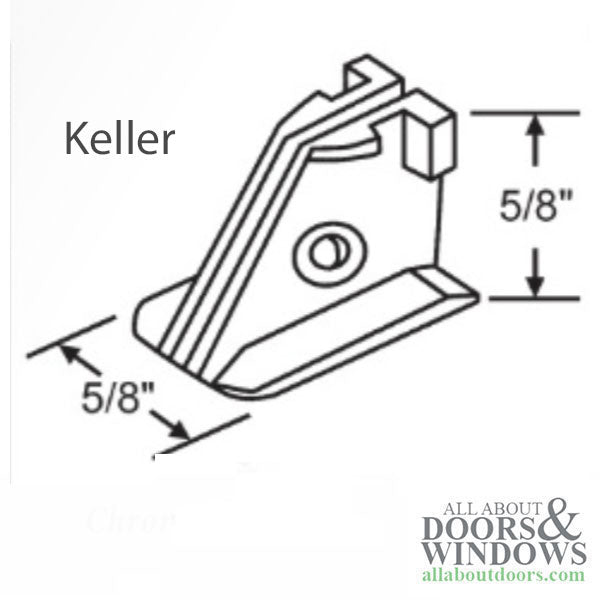 Keller Sash Carrier Bottom Shoe, 5/8