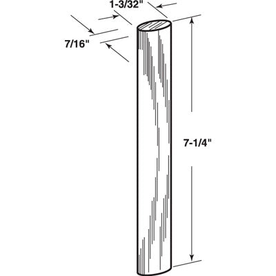 Pull, Wood Replacement 7-1/4 Long