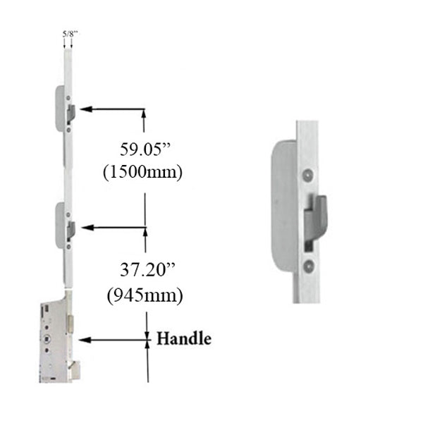 HOPPE 16mm HLS9000 Manual Top Extension Swing Hook - HOPPE 16mm HLS9000 Manual Top Extension Swing Hook