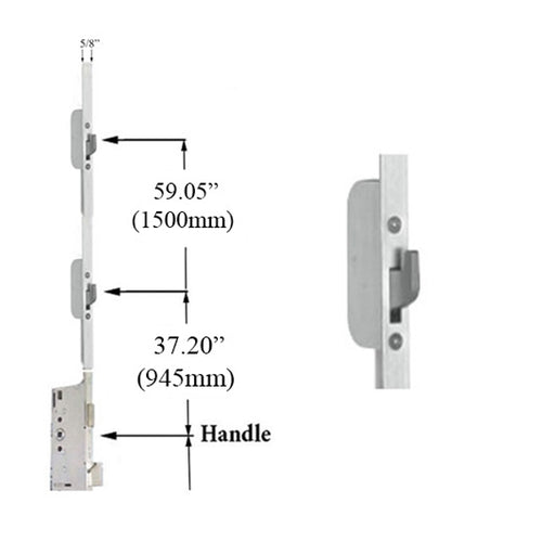 HOPPE 16mm HLS9000 Manual Top Extension Swing Hook - HOPPE 16mm HLS9000 Manual Top Extension Swing Hook