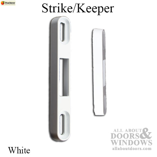 Strike / Keeper; Peachtree Prado Sliding Glass Door - White