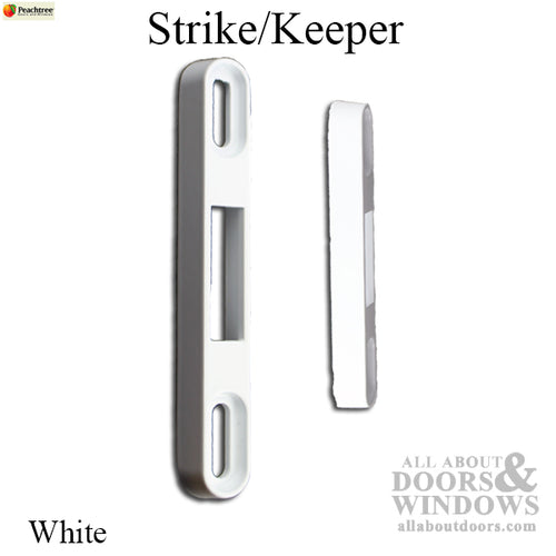 Strike / Keeper; Peachtree Prado Sliding Glass Door - White - Strike / Keeper; Peachtree Prado Sliding Glass Door - White